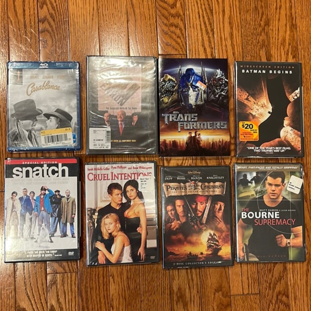 Lot of 8 New Wrapped DVD’s- Batman begins and more